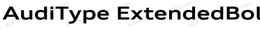 AudiType ExtendedBold字体转换